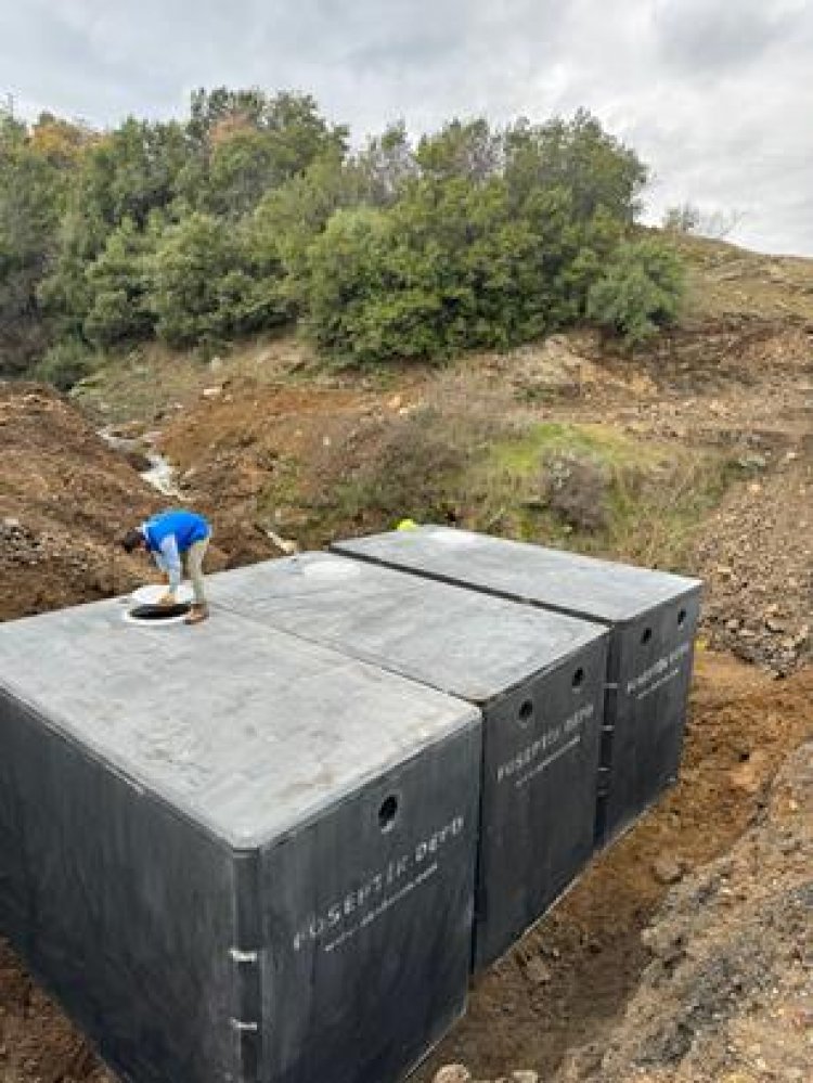 Salihli Karaağaç Mahallesinde 3 Adet 750 Kişilik Foseptik Montajı Tamamlandı